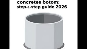 Процесс монтажа бетонного днища для септика по технологии 2026 года от компании Бетоноперевозчик 55